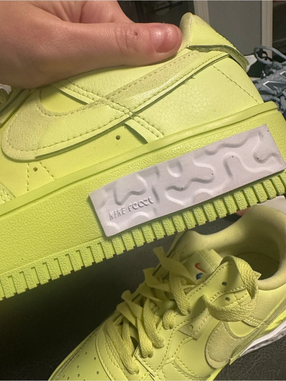 Nike Women's Neon Yellow Low-Top Athletic Sneakers